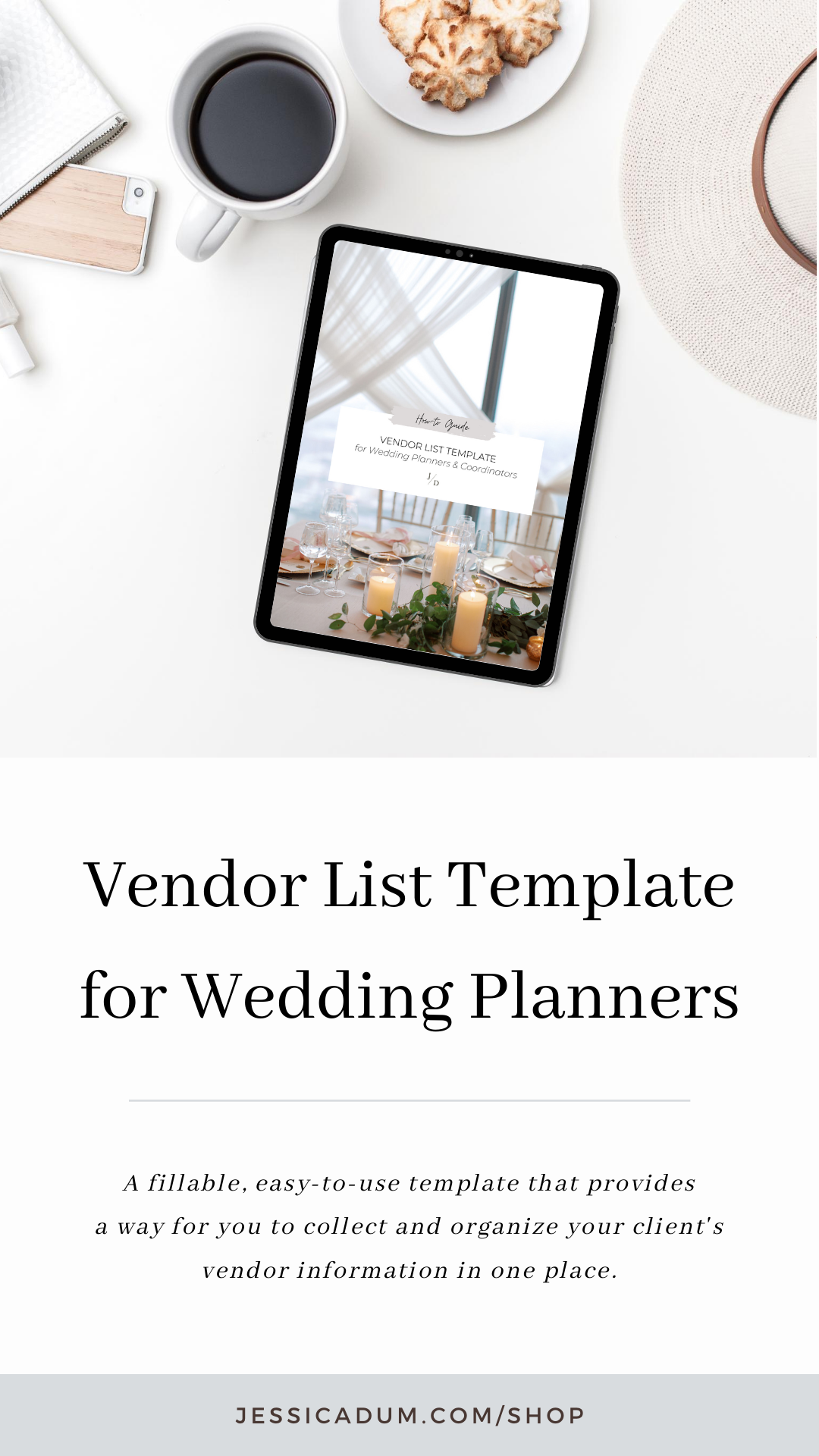 Snag my Vendor List Template for Wedding Planners. Get the exact template I use for collecting all wedding vendor contact information from my wedding clients. Save time in your wedding planning business by implementing a vendor list template for your clients to fill out - or snag the exact template my team and I use! | Wedding Planner Resources