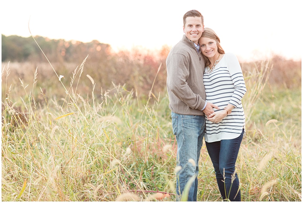 Fall maternity session at Tuttle Orchards by Sami Renee Photography