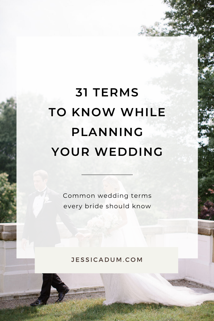 Common Wedding Terminology Used Throughout The Wedding Planning Process ...